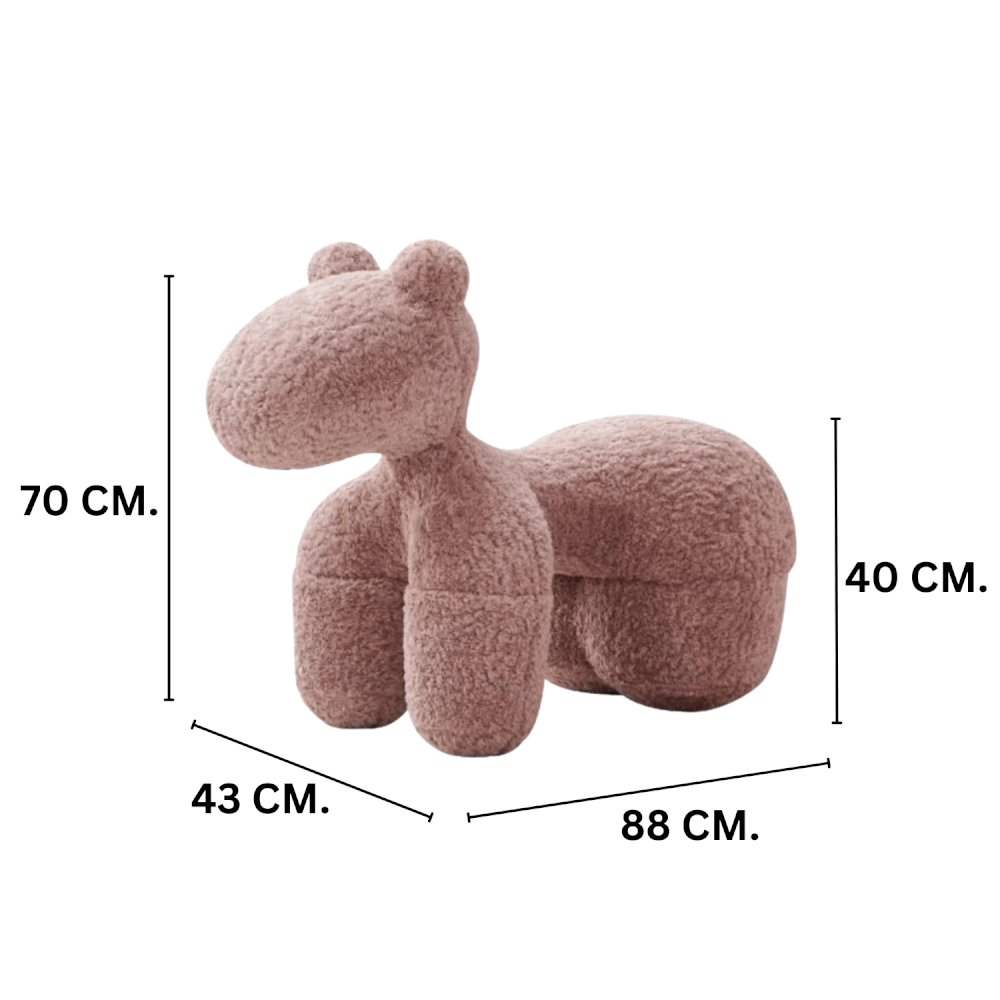 สตูล MY DOLLS HOUSE PONY FURRY 70 ซม. สีชมพูม่วง_1